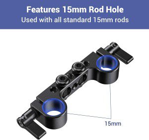 SMALLRIG 15Mm Rod Clamp Super Lightweight 15Mm Railblock DSLR Camera Rig (2PCS) – 2061