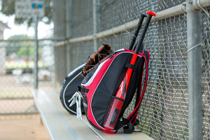 Athletico Baseball Bat Bag – Backpack for Baseball, T-Ball & Softball Equipment & Gear for Youth and Adults | Holds Bat, Helmet, Glove, Shoes |Shoe Compartment & Fence Hook