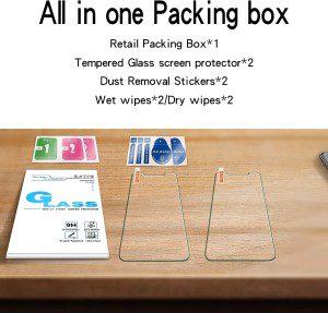 [2-Pack] KATIN Tempered Glass for Apple Iphone 11 Pro Max, Iphone XS Max Screen Protector anti Scratch, Bubble Free, 9H Hardness, Easy to Install, Case Friendly