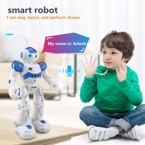 WEECOC RC Robot Toys Gesture Sensing Smart Robot Toy for Kids Can Singing Dancing Speaking Christmas Birthday Gift (Pink)