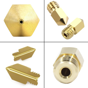 0.4MM MK8 Ender 3 Nozzles 25 Pcs 3D Printer Brass Nozzles Extruder for Makerbot Creality CR-10 with 5 Needles (0.4Mm)