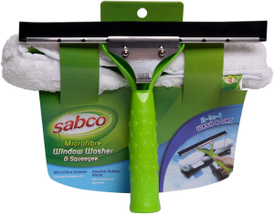 Sabco 2 in 1 Microfibre Window Washer Squeegee