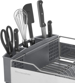 Kitchenaid KNS896BXGRA Full Size Dish Rack, Light Grey