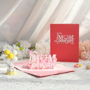 Mother’S Day 3D Pop up Greeting Card for Mom, 3D Card, Greeting Card, Birthday Card, Popup Greeting Cards, Anniversary Card, Spring Card, Card for Mom (Mother’S Day)