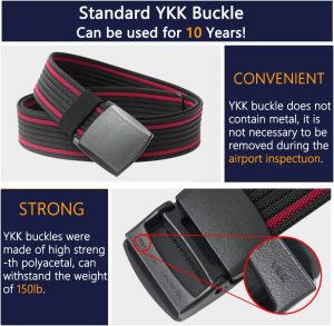 Men’S Nylon Belt, Military Tactical Belt with YKK Plastic Buckle, Durable Breathable Canvas Belt for Work Outdoor Cycling Hiking Skiing,Adjustable for Pants Size below 46Inches[53″Long1.5″Wide]