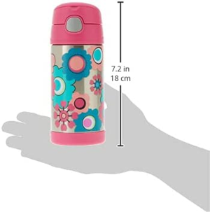 Thermos 355Ml Funtainer Vacuum Insulated Drink Bottle – Flower, Pink (F4011FL6AUS)