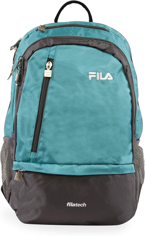 FILA Duel School Laptop Computer Tablet Book Bag, Teal, One Size, Duel Tablet and Laptop Backpack