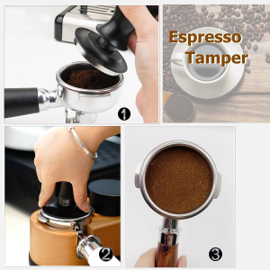 YOZOTI 53.3Mm Espresso Coffee Tamper,Premium Calibrated Espresso Tamper 30Lb Coffee Tamper with Spring Loaded,100% Stainless Steel Ground Tamper for Barista Home Coffee Espresso Accessories