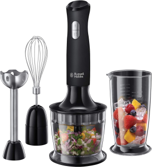 Russell Hobbs RHSM5BLK, Desire Hand Blender, Dishwasher Safe and Detachable Parts, 2 Speeds and Pulse, Multi-Functional, Matte Black