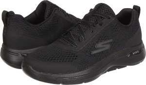 Skechers Men’S Gowalk Arch Fit-Athletic Workout Walking Shoe with Air Cooled Foam Sneaker, Black, 9 X-Wide