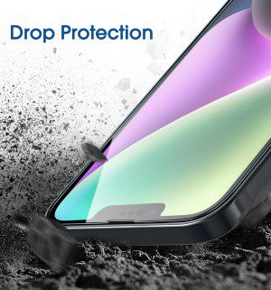 Amfilm Onetouch for Iphone 14 plus (6.7″ 2022) and Iphone 13 Pro Max 6.7″ Tempered Glass Screen Protector with Easy Installation Kit, Full Coverage Case Friendly (2-Pack)