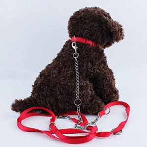 Yosoo Double Dog Coupler Twin Lead 2 Way for Two Small Pet Dogs Walking Leash Safety Chain