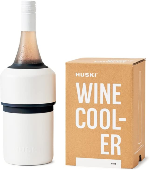 Huski Wine Cooler | Premium Iceless Wine Chiller | Keeps Wine Cold up to 6 Hours | Award Winning Design | New Wine Accessory | Fits Some Champagne Bottles | Perfect Gift for Wine Lovers (Champagne)