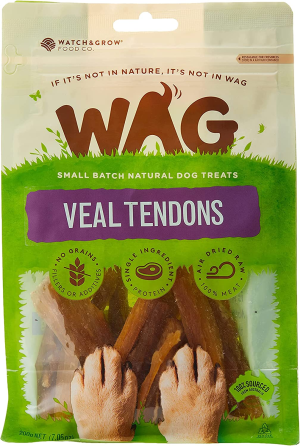 Veal Tendons 750G, Grain Free Hypoallergenic Natural New Zealand Made Dog Treat Chew, & Breeds