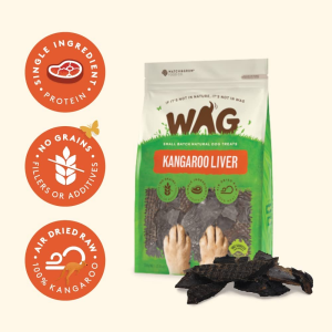 Kangaroo Liver 200G, Grain Free Hypoallergenic Natural Australian Made Dog Treat Chew, Perfect for Training