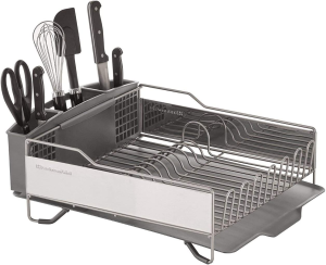 Kitchenaid KNS896BXGRA Full Size Dish Rack, Light Grey