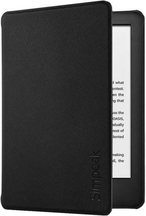 Simpeak Case Compatible with Kindle 10Th Gen 2019 Released (Model No.J9G29R), Kindle Cover 6 Inch for Amazon Kindle Case 2019 10Th Generation Black Slim Case W/Auto Wake Up/Sleep Function