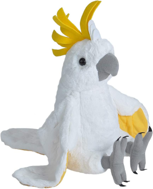 Wild Republic Cockatoo Plush, Stuffed Animal, Plush Toy, Gifts for Kids, Cuddlekins Mini, 8 Inches