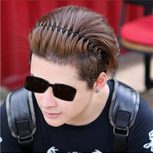 Wavy Spring Sports Headband,5Pcs Metal Hair Bands,Metal Head Hoop Black Wave-Shaped Hair Band,Men’S Hair Band Hoops Clips,Fashion Unisex Black Hairband Spring Wave Non Slip Sports Headwear Hair Hoops