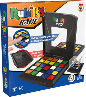 Rubik’S, Race:Classic Fast-Paced Strategy Sequence Brain Teaser Travel Board Game Two-Player Speed Solving Face-Off, for Adults and Kids Ages 7 and Up