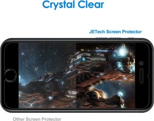 Jetech Screen Protector for Iphone SE 3 (2022 3Rd Edition) 4.7-Inch, Tempered Glass Film, 3-Pack