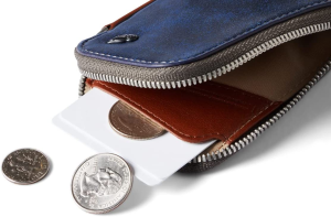 Bellroy Leather Card Pocket Wallet (Max. 15 Cards and Bills) – Ocean