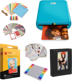 Zink Kodak Step Wireless Mobile Photo Printer – White (RODMP20AMZW)