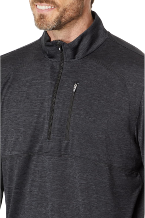 Skechers Men’S Apparel on the Road 1/4 Zip, Black