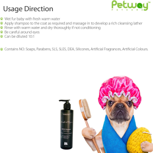 Woof & Meow Premium Natural Gentle Shampoo for Puppies & Kittens (250Ml) | Contains Coconut Water, Argan Oil, Almond Oil, Corn Oil, Cedarwood, and Sandalwood