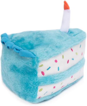 Zippypaws ZP861 Birthday Cake Blue 17.5 X 15Cm, One Size