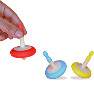 Shumee Wooden Spin Tops (3 Years+) – Curiosity & Fine Motor Skills (3 Pieces)