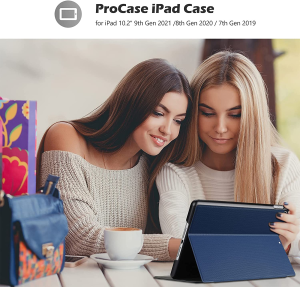 Procase Ipad 10.2 Case 2021 Ipad 9Th Generation / 2020 Ipad 8Th Generation / 2019 Ipad 7Th Generation Case, Slim Stand Protective Case Folio Cover for 10.2″ Ipad 9Th Gen / 8Th Gen / 7Th Gen -Navy