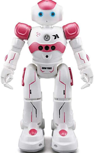 WEECOC RC Robot Toys Gesture Sensing Smart Robot Toy for Kids Can Singing Dancing Speaking Christmas Birthday Gift (Pink)