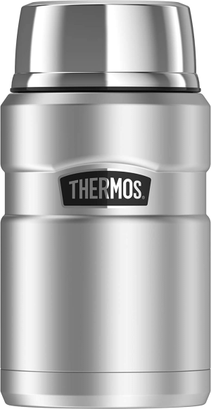 Thermos Stainless King Vacuum Insulated Food Jar, 710Ml, Midnight Blue, SK3020MBAUS & Stainless King Vacuum Insulated Food Jar, 470Ml, Midnight Blue, SK3000MBAUS