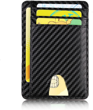 T Tersely Credit Card Holder for Men,Card Wallet, Slim Minimalist Wallet,Rfid Card Holder Blocking Front Pocket Secure Thin Credit Card Wallet, Holds up to 7 Cards and Bank Notes, Ideal for Travel