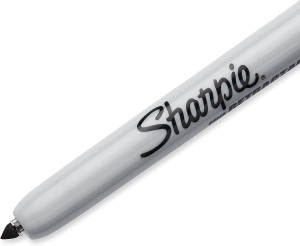 Sharpie Retractable Permanent Marker, Fine Point, Black, 1 Count