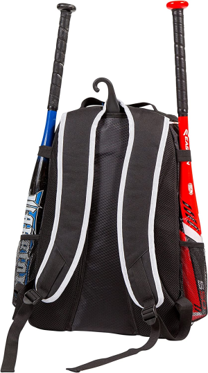 Athletico Baseball Bat Bag – Backpack for Baseball, T-Ball & Softball Equipment & Gear for Youth and Adults | Holds Bat, Helmet, Glove, Shoes |Shoe Compartment & Fence Hook