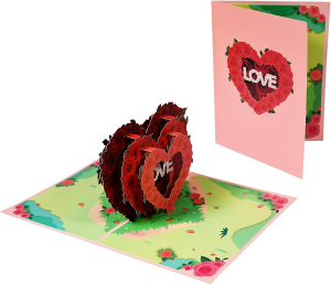 Magic Ants 3D Mothers Day Card for Mom, Pop up Birthday Card for Wife Women, Wedding Anniversary Card for Couples, Love Card