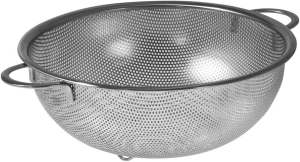 Avanti 12912 Perforated Strainer with Handles, 25.5 Cm Size, Silver