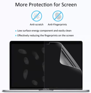 T Tersely [2-Pack] Ultra Clear PET Screen Protector Guard for Macbook Pro 14-Inch (M2 Pro /M2 Max /M1 Chip, Model A2442 A2779，2021-2023), HD Protective Film