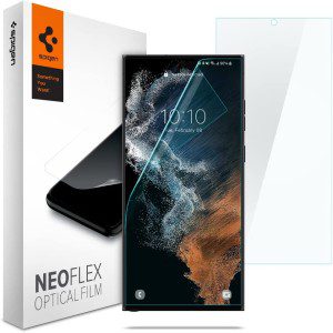 SPIGEN Neo Flex Screen Protector Designed for Samsung Galaxy S22 Ultra (2022) Clear Film [2-Pack] – Clear