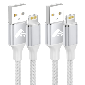 Lightning Cable 2M 2Pack, Aioneus Iphone Charging Cable Mfi Certified USB a to Lightning Cable Iphone Charger Cable Fast Charging Compatible with Iphone 14 13 12 11 Pro Max Mini XS XR X 8 7 plus Ipad