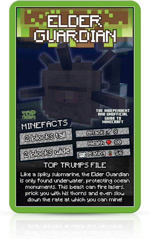 Winning Moves Top Trumps Independent and Unofficial Guide to Minecraft Card Game