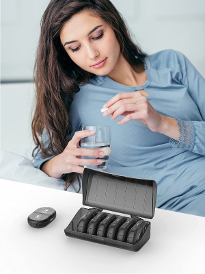 Fullicon Weekly Pill Organiser 2 Times a Day, 7 Day Pill Organiser for Am Pm, Large Pill Box for Travel, Medicine Organiser with Large Compartments for Vitamins, Supplements & Fish Oil