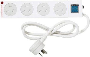 HPM 4 Outlet Surge Protected Powerboard Child Safe