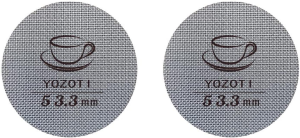 YOZOTI Espresso Puck Screen, 2 Pcs Reusable 1.7Mm Thickness 100Μm 316 Stainless Steel Professional Barista Coffee Filter Mesh Plate for Espresso Portafilter Filter Basket（58.5Mm）