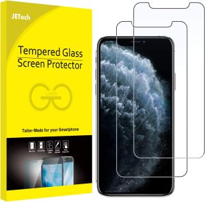 Jetech Screen Protector for Iphone 11 Pro, Iphone Xs and Iphone X 5.8-Inch, Tempered Glass Film, 2-Pack