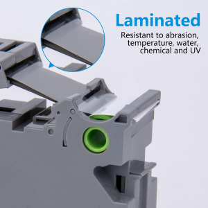 WEEMAY Compatible Label Tape Replacement for TZ-251 TZ251 Tze-251 Tze251 Black on White 1 Inch Labels 24Mm 0.94 Laminated Tape for Ptouch PT-P750W PTD600 PT-D600 PT-P700 PT-P900W Label Maker, 4 Packs