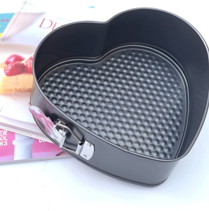 Zojoca Living Love Heart Springform Cake Tin 21.5Cm X 20.5Cm X 8Cm Carbon Steel Non Stick, Grey – Ideal for Cheesecakes, Cakes or Jelly Cakes Too!