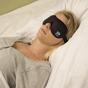 LIFEWAY Sleep Mask Eye Mask for Men Women – 3D Sleep Mask Eye Mask with Ear Plug and Travel Pouch – Best Night Blindfold for Travel, Spa, Naps, Airplane, Meditation (Black)